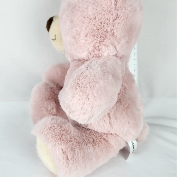 A88 Aurora Hugga Wug Soft Pink Teddy Bear Plush 12" Stuffed Toy Lovey - Picture 3 of 8